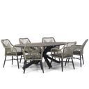 Domani Foris/Matara 220 cm dining tuinset 7-delig - naturel thumbnail