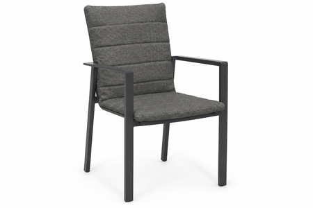 Lifestyle Timo dining tuinstoel antraciet/dark grey