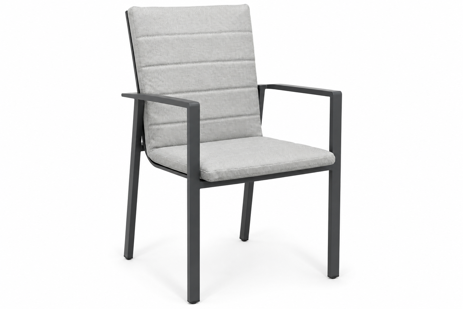 Lifestyle Timo dining tuinstoel antraciet/soft grey