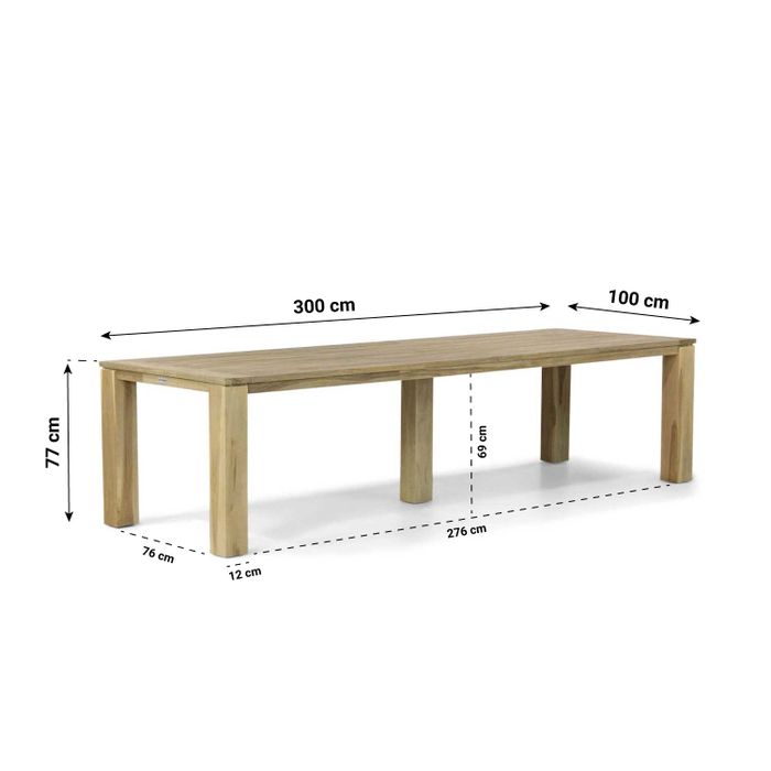 Coco Sevilla/Brighton 300 cm dining tuinset 9-delig