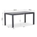 Lifestyle Concept dining tuintafel 160 x 90 cm thumbnail