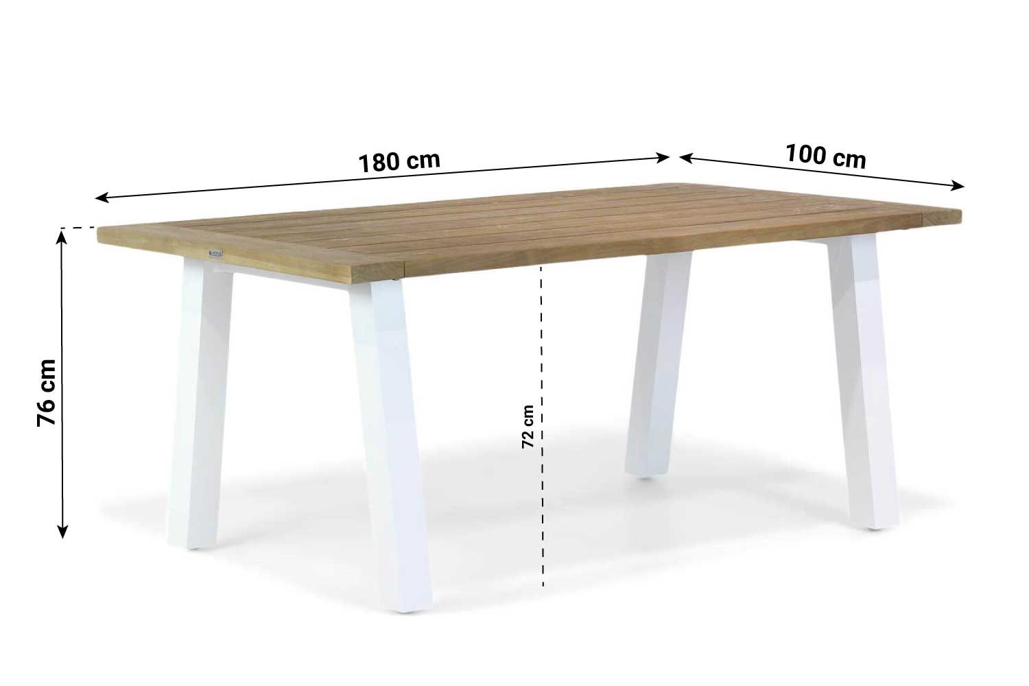 Lifestyle Glasgow dining tuintafel 180 x 100 cm thumbnail