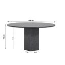 Garden Collections Graniet dining tuintafel rond 140 cm thumbnail