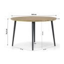 Santika Vivian/Montana 130 cm rond dining tuinset 5-delig thumbnail