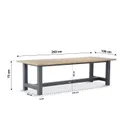 Santika Annisa/San Francisco 260 cm dining tuinset 7-delig thumbnail