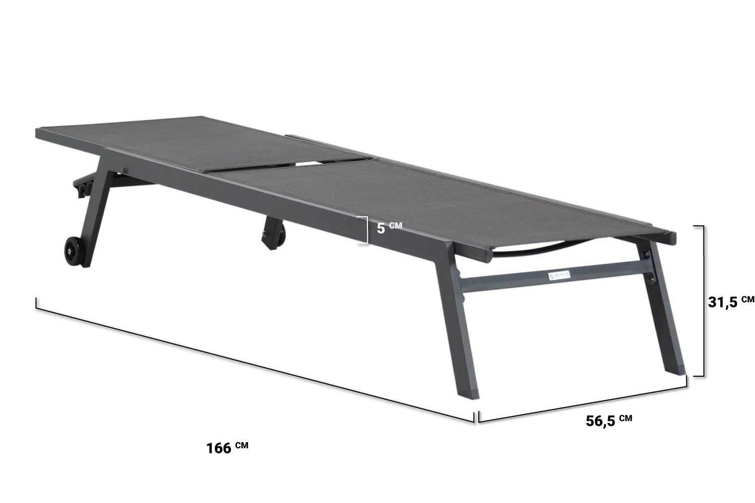 Lifestyle Ultimate ligbed met wiel