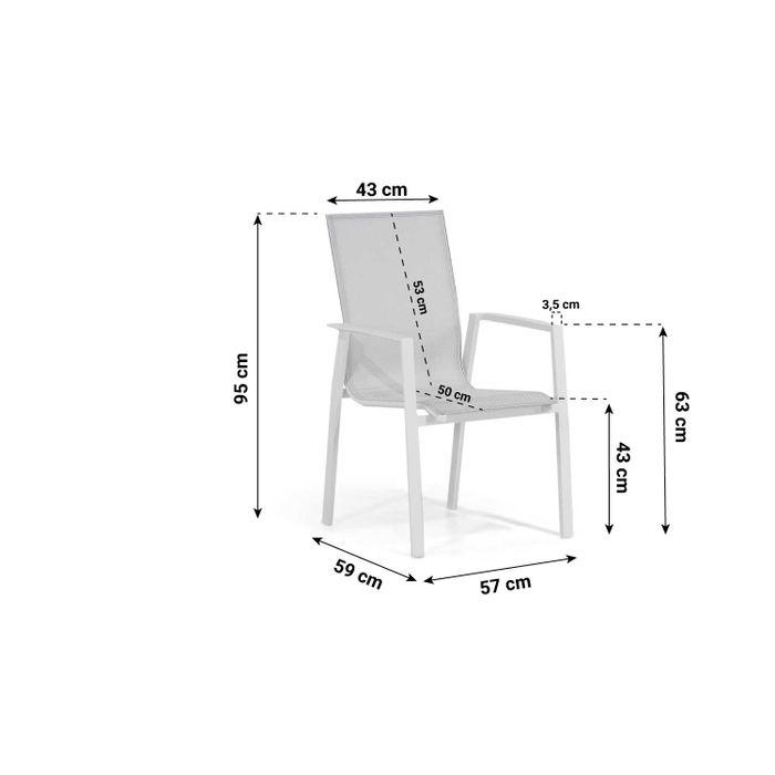 Lifestyle Ultimate/Weston 210 cm dining tuinset 7-delig