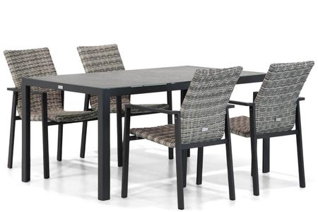 Lifestyle Upton/Varano 160 cm dining tuinset 5-delig