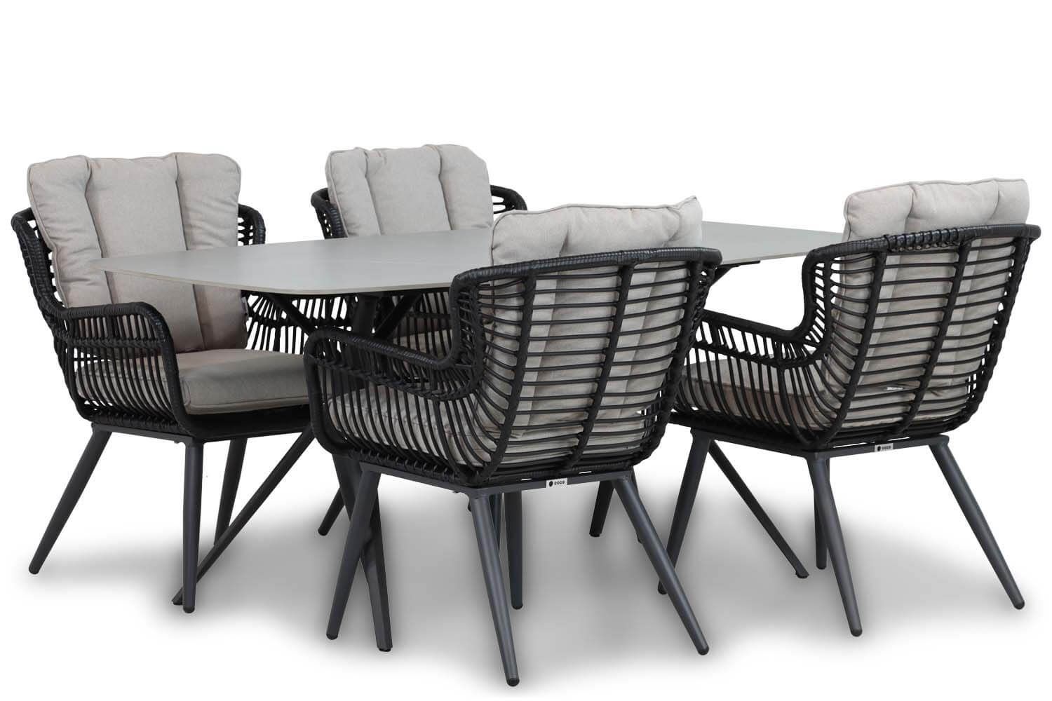 Coco Azzano/Valerio 180 cm dining tuinset 5-delig thumbnail