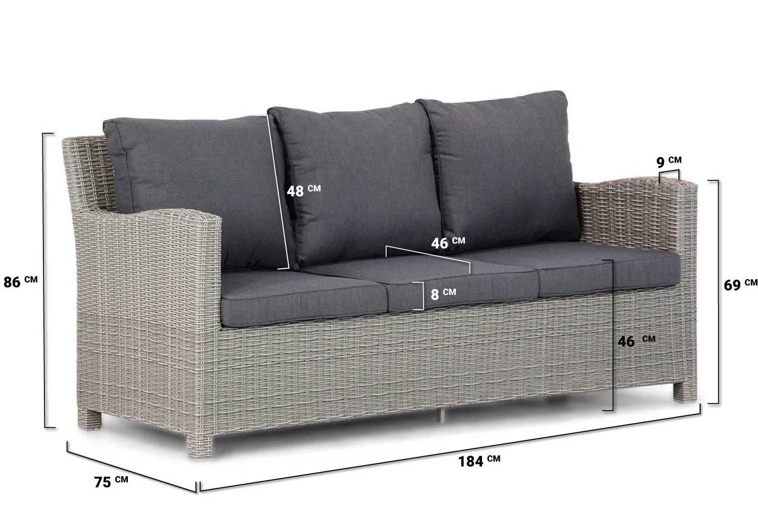 Domani Valley dining loungeset 6-delig