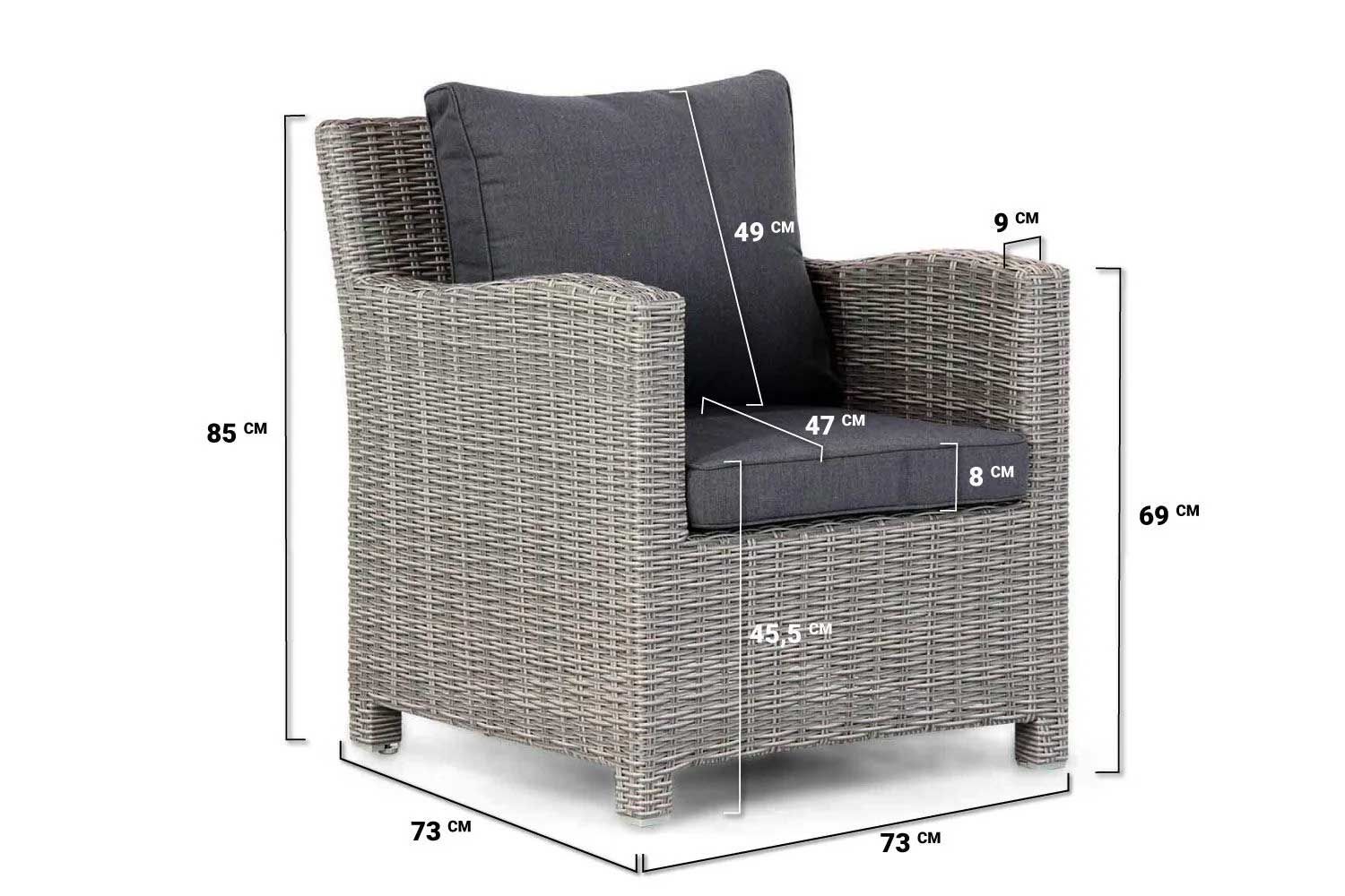 Domani Valley dining loungeset 6-delig