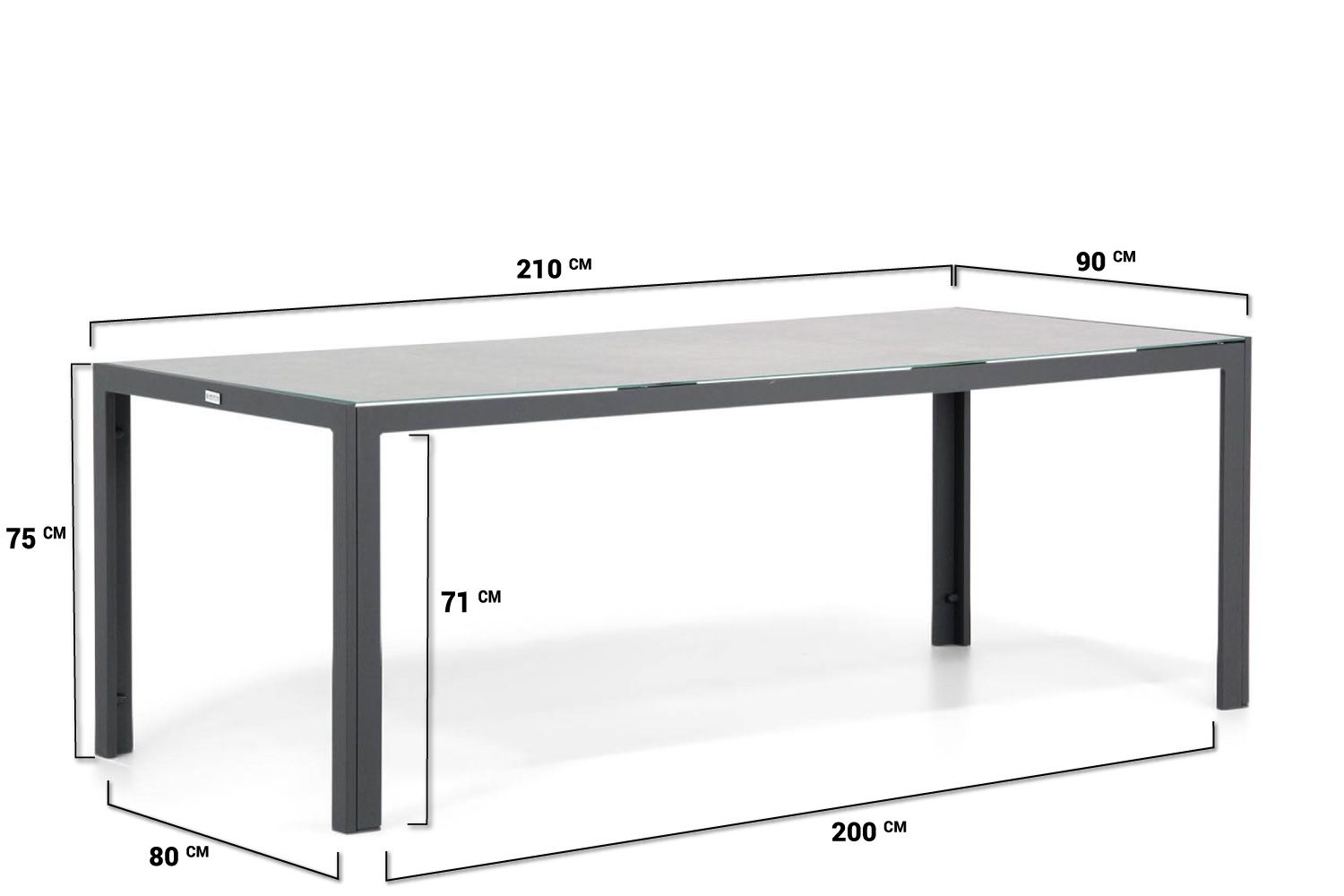Lifestyle Dolphin/Varano 210 cm dining tuinset 7-delig thumbnail
