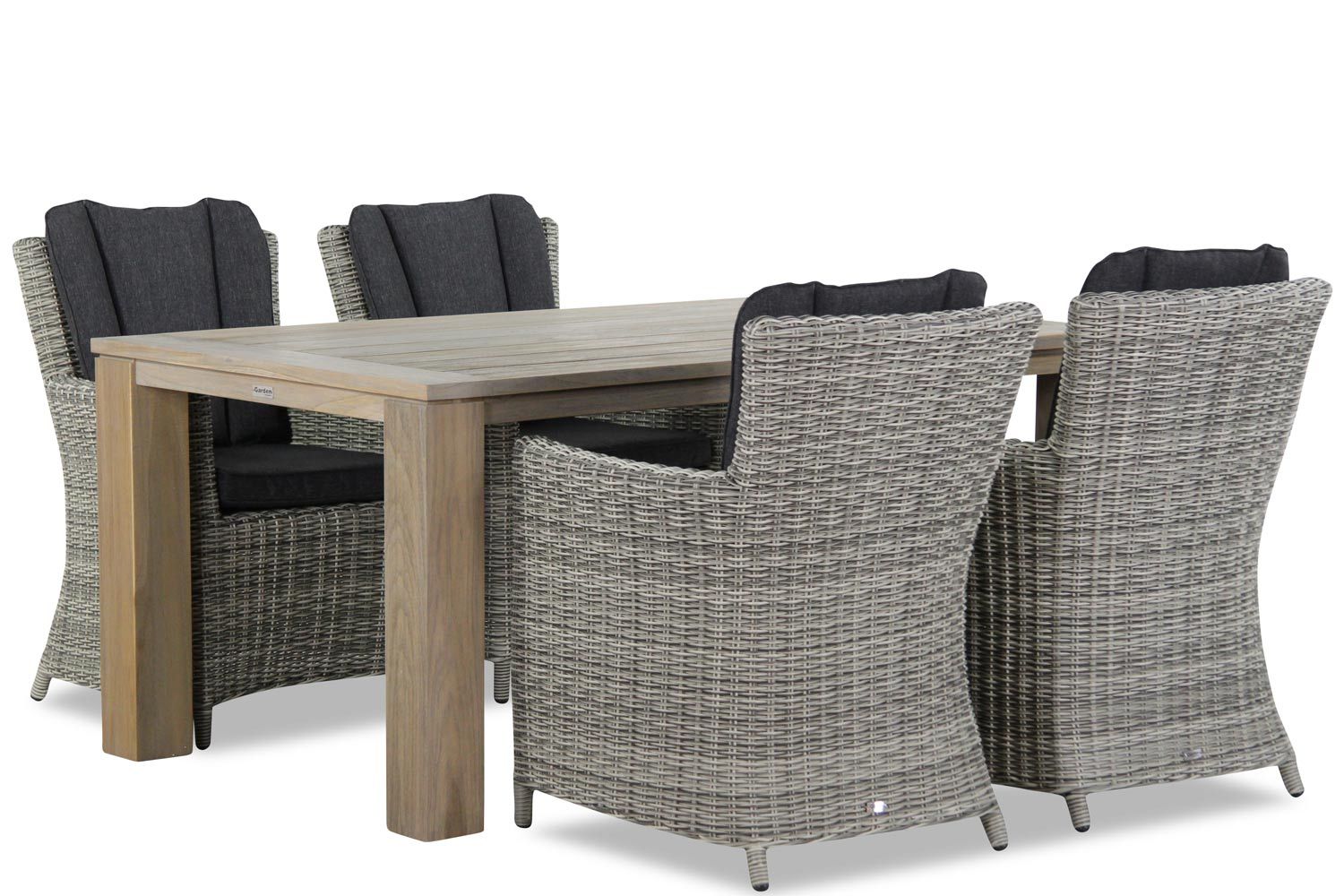 Garden Collections Venerdi/Brighton 165 cm dining tuinset 5-delig thumbnail
