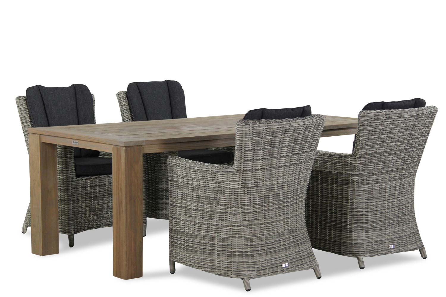 Garden Collections Venerdi/Brighton 200 cm dining tuinset 5-delig thumbnail