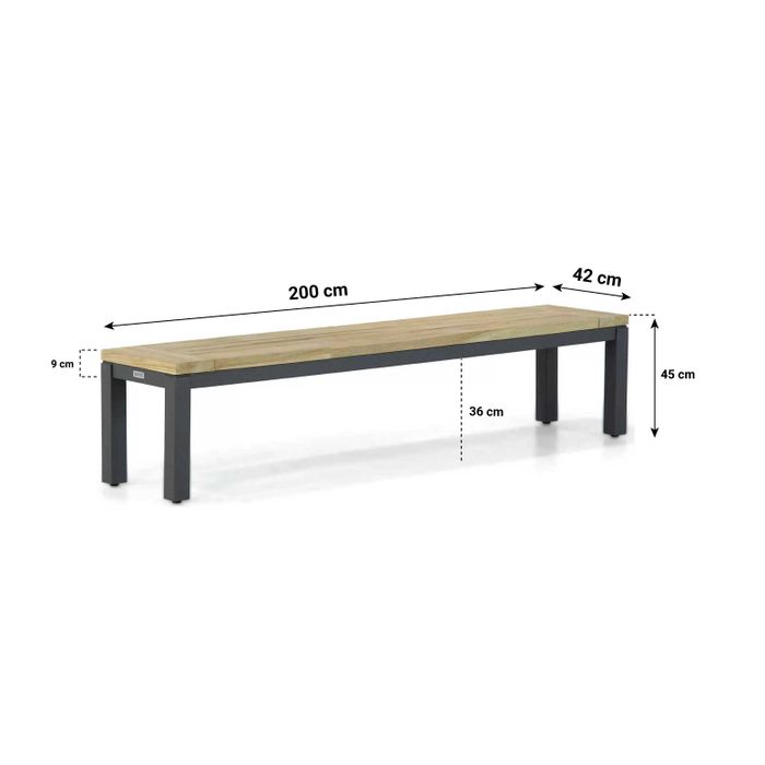 Lifestyle Advance/Veneto 230 cm dining tuinset 5-delig