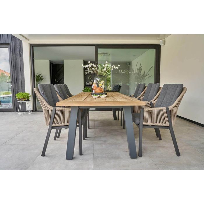 Lifestyle Verona/Riviera 180 cm dining tuinset 5-delig