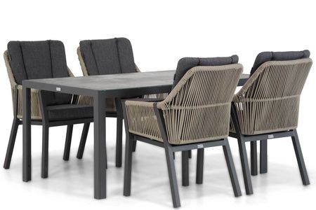 Lifestyle Verona/Varano 160 cm dining tuinset 5-delig