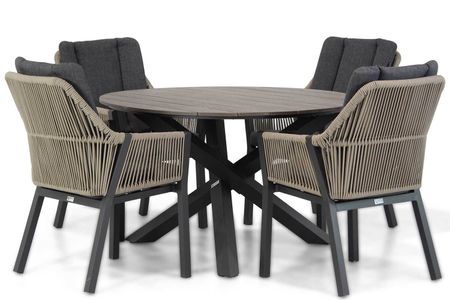 Lifestyle Verona/Ancona 125 cm dining tuinset 5-delig