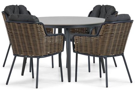 Santika Fasano/Vienna 120 cm dining tuinset 5-delig