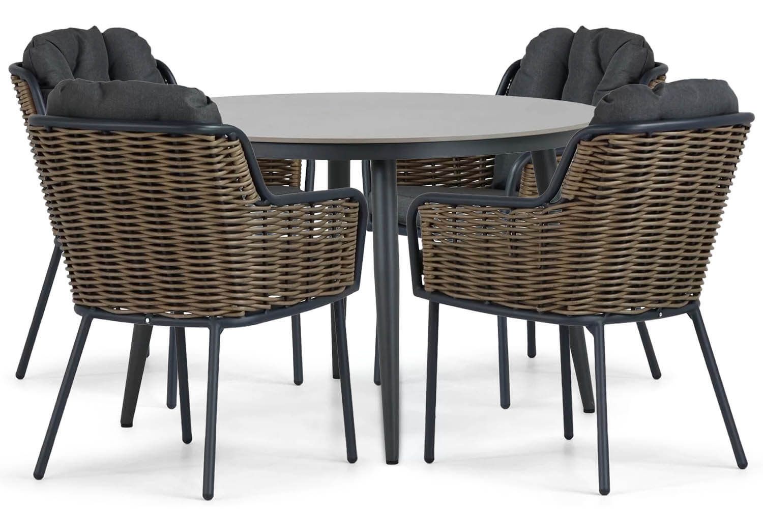 Santika Fasano/Vienna 120 cm dining tuinset 5-delig thumbnail
