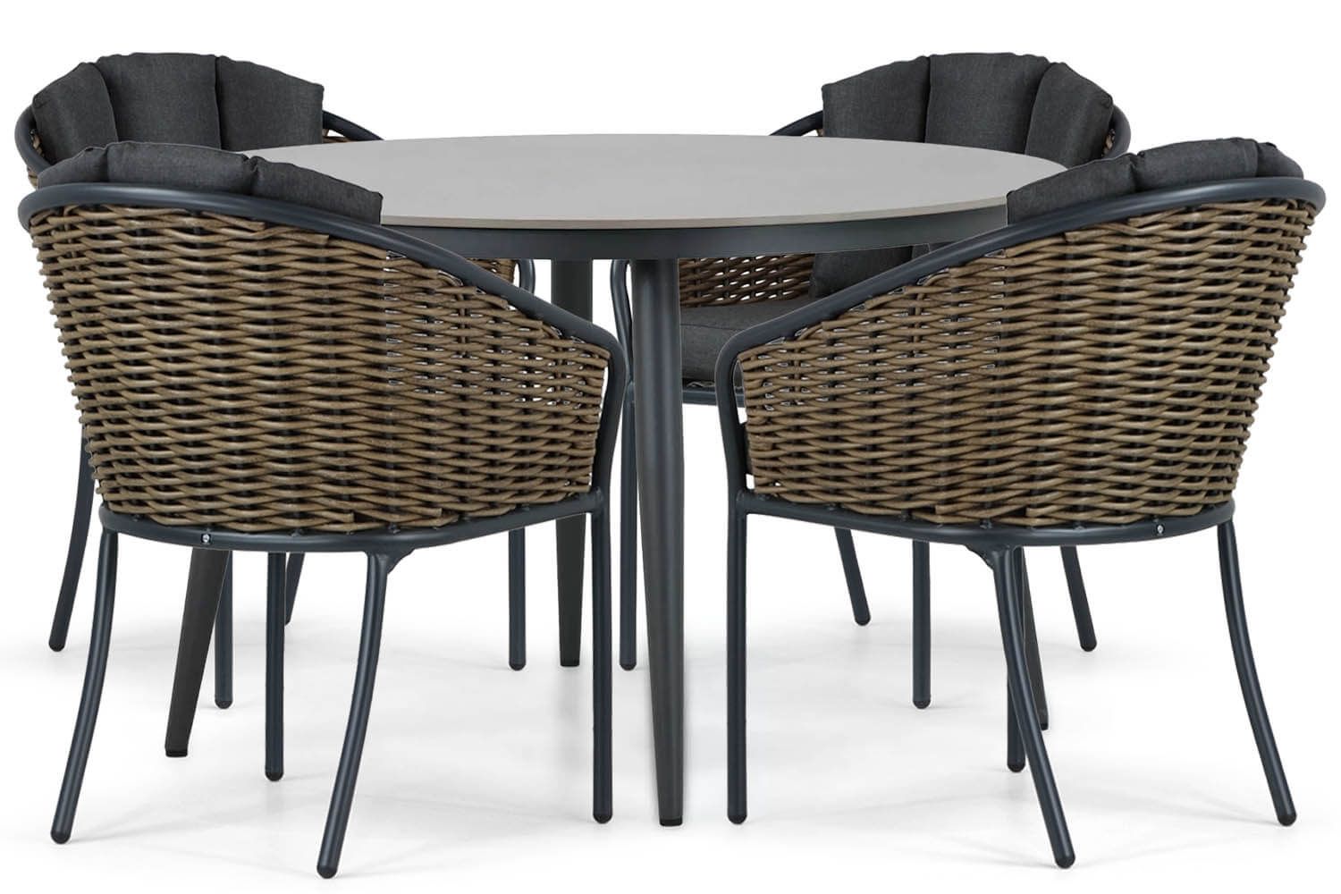 Santika Tika/Vienna 120 cm dining tuinset 5-delig thumbnail