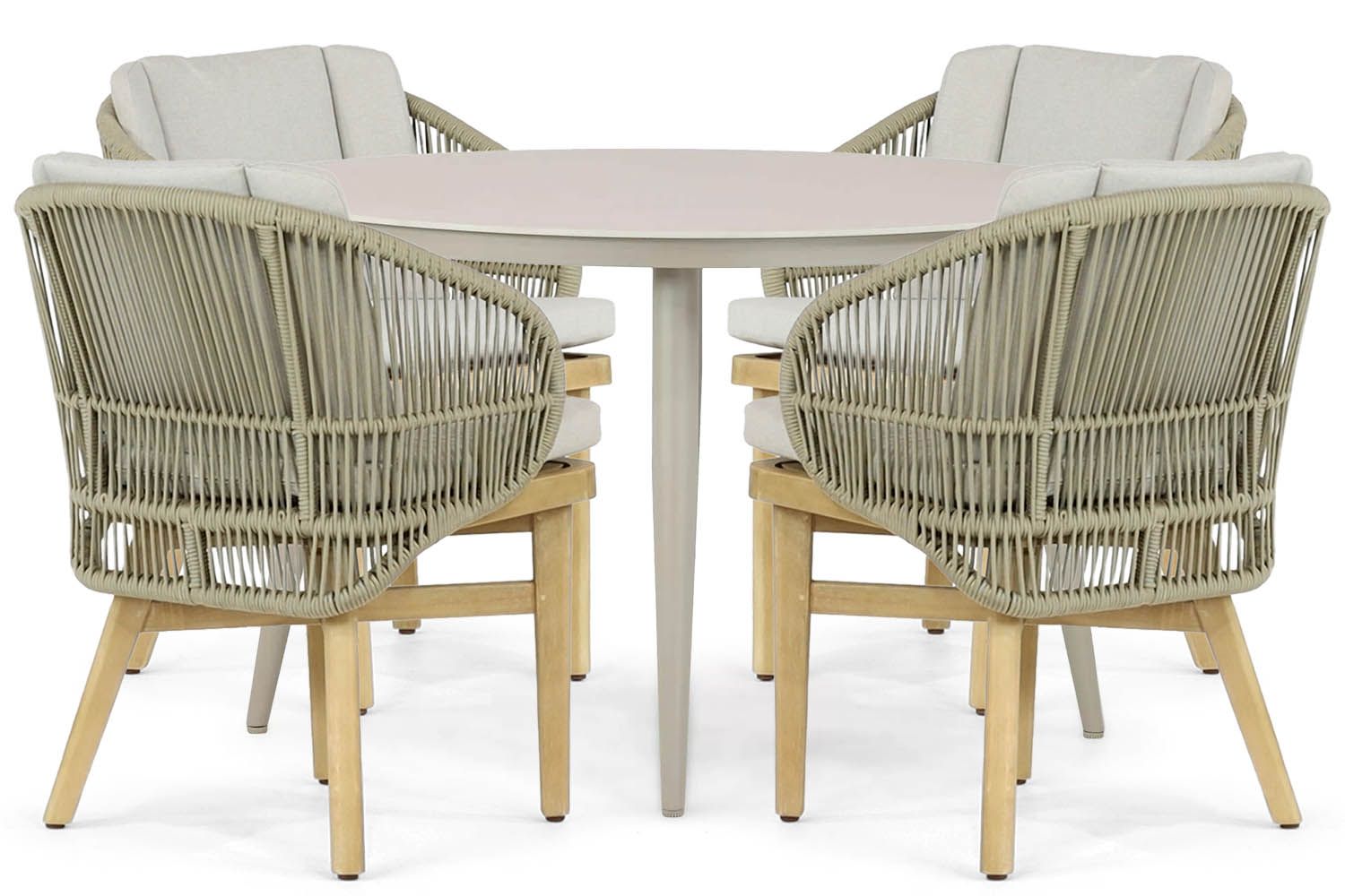 Coco Almeria/Vienna 120 cm dining tuinset 5-delig