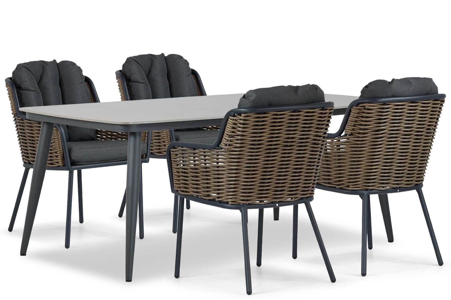 Santika Fasano/Vienna 180 cm dining tuinset 5-delig thumbnail