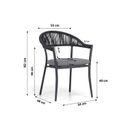 Santika Vivian/Brookline 240 cm ovaal dining tuinset 7-delig thumbnail