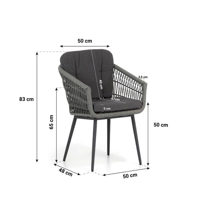 Lifestyle Western/Como 70 cm bistroset 3-delig