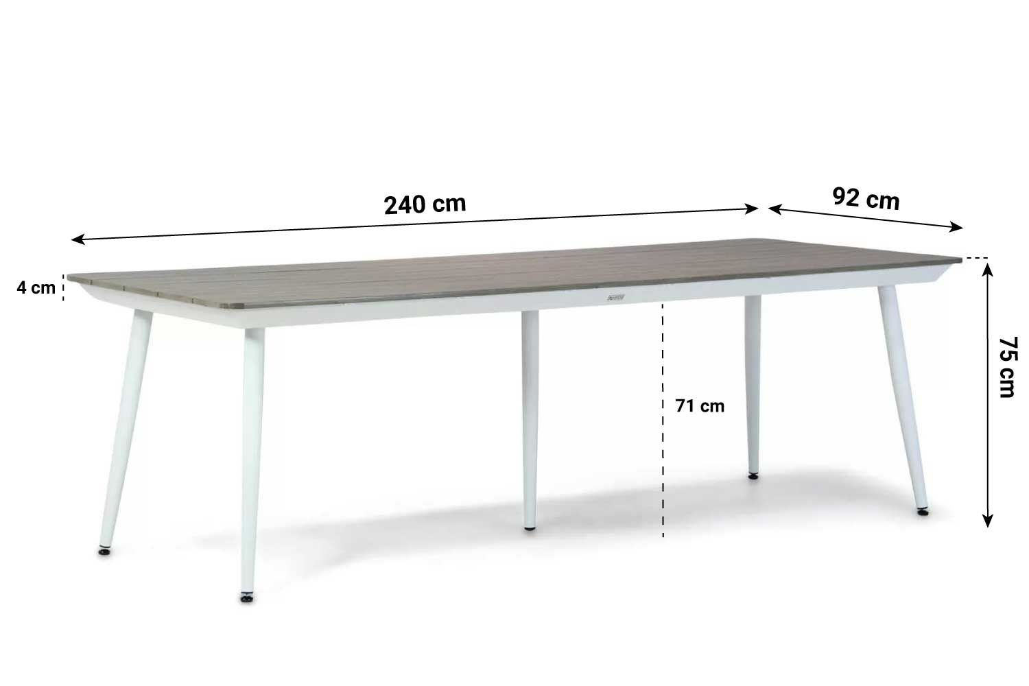 Lifestyle Dolphin/Yala 240 cm dining tuinset 7-delig