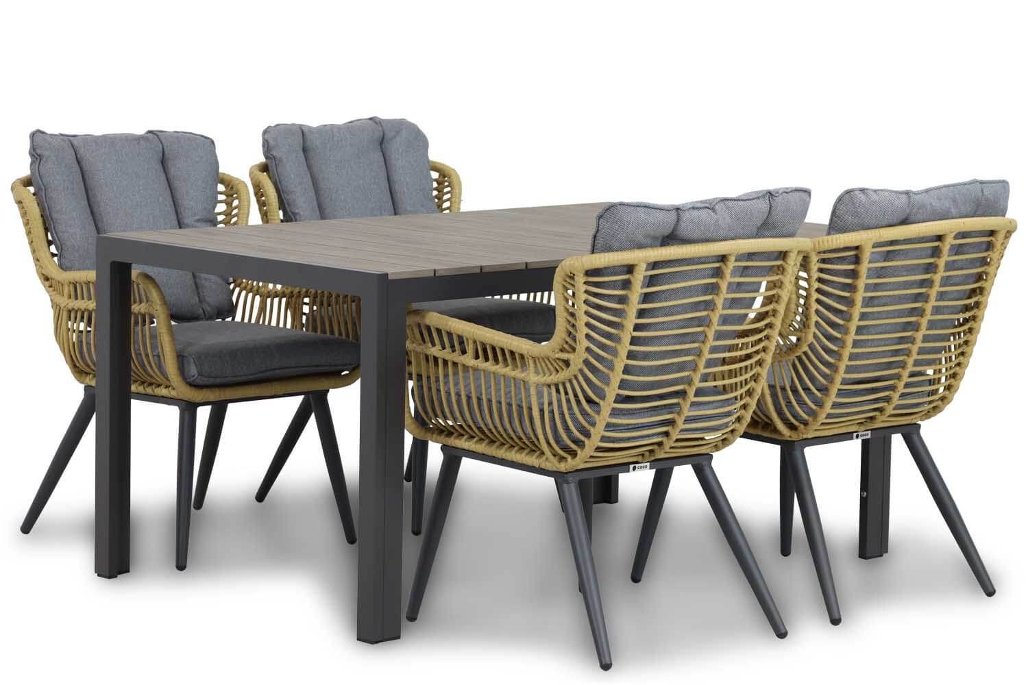 Coco Azzano/Young 155 cm dining tuinset 5-delig thumbnail