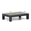 Tuintafel met afmetingen – rechthoekige loungetafel van antraciet aluminium en polywood blad thumbnail