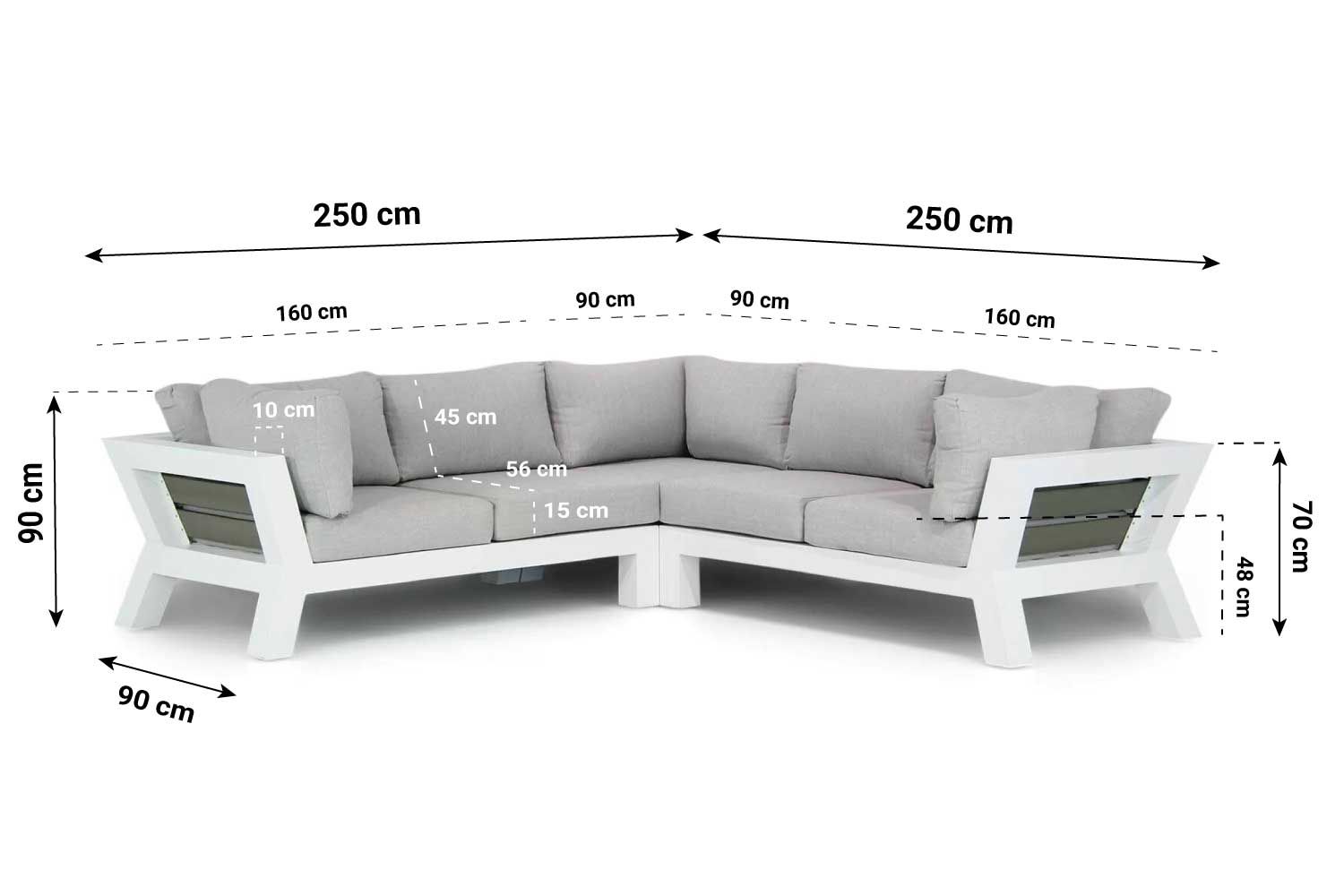 Santika Yovita hoek loungeset 4-delig - Quick Dry Foam thumbnail