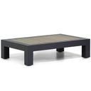 Rechthoekige loungetafel met antraciet aluminium frame – vooraanzicht thumbnail