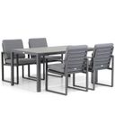 Santika Zaga/Varano 160 cm dining tuinset 5-delig thumbnail