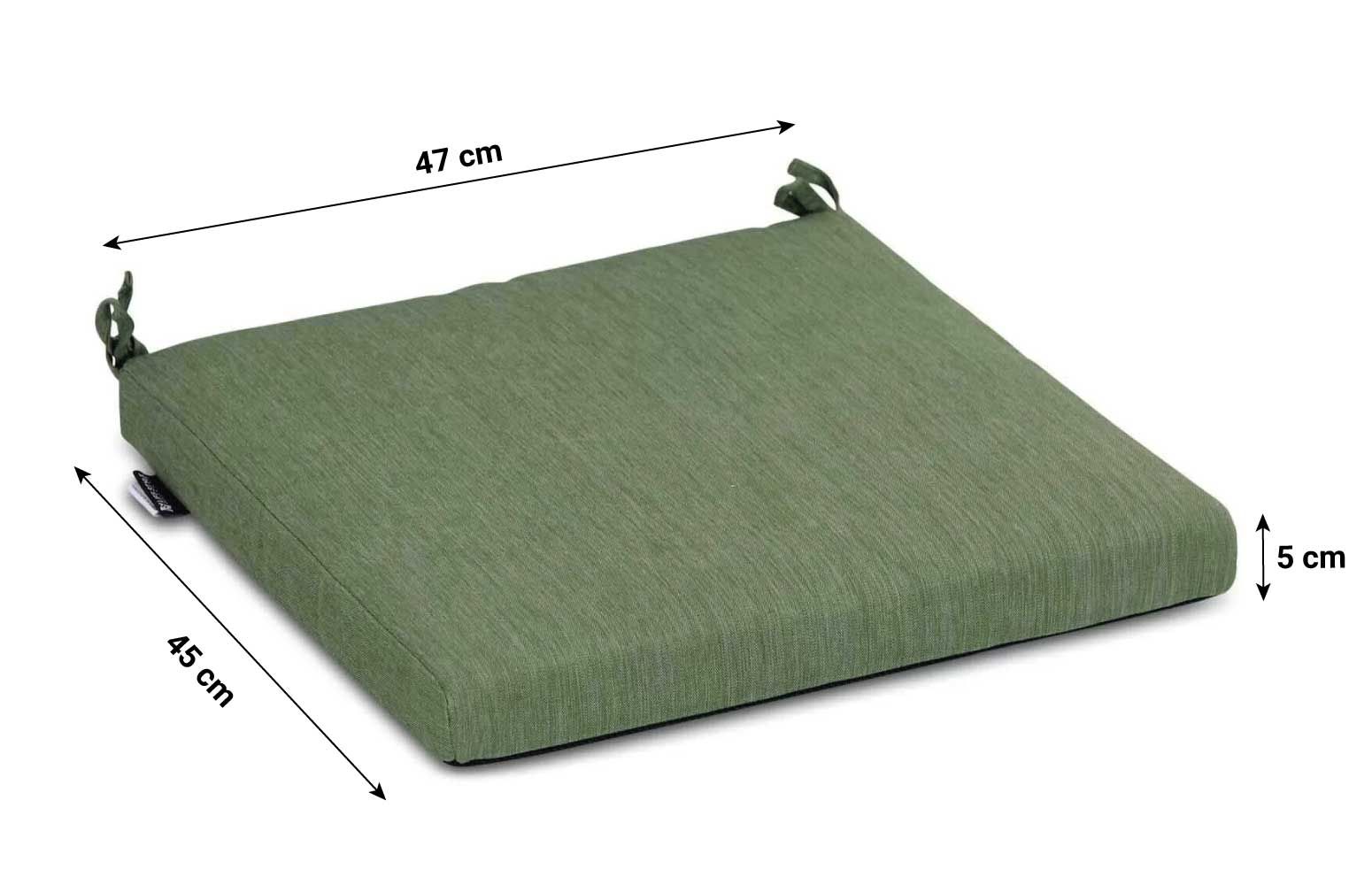 Zitkussen voor teak dining chair forest green thumbnail