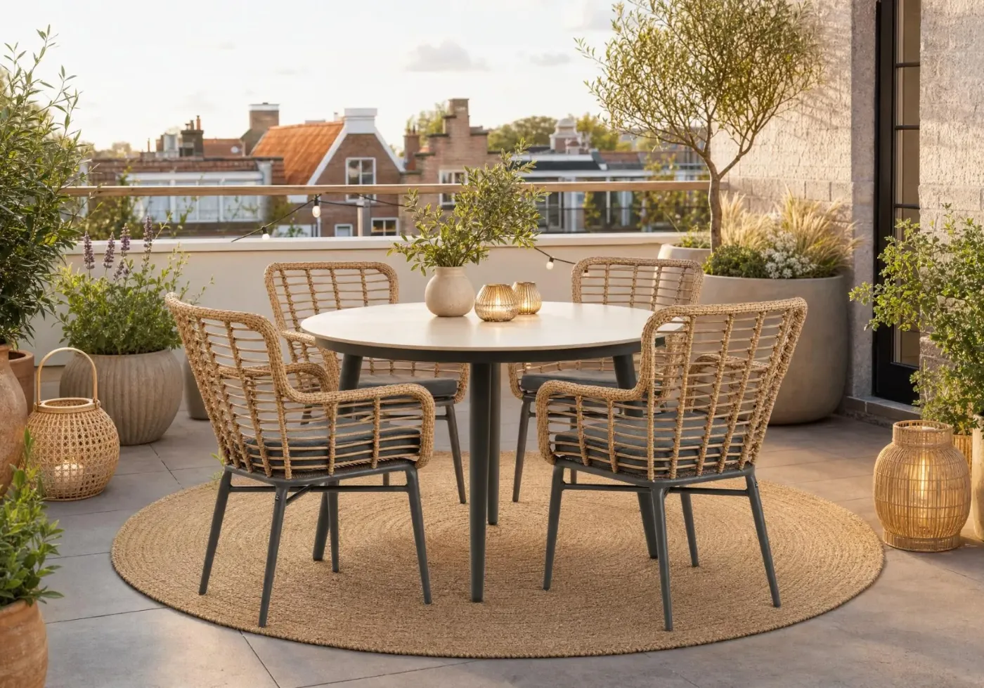 Tuinset ronde tafel category image