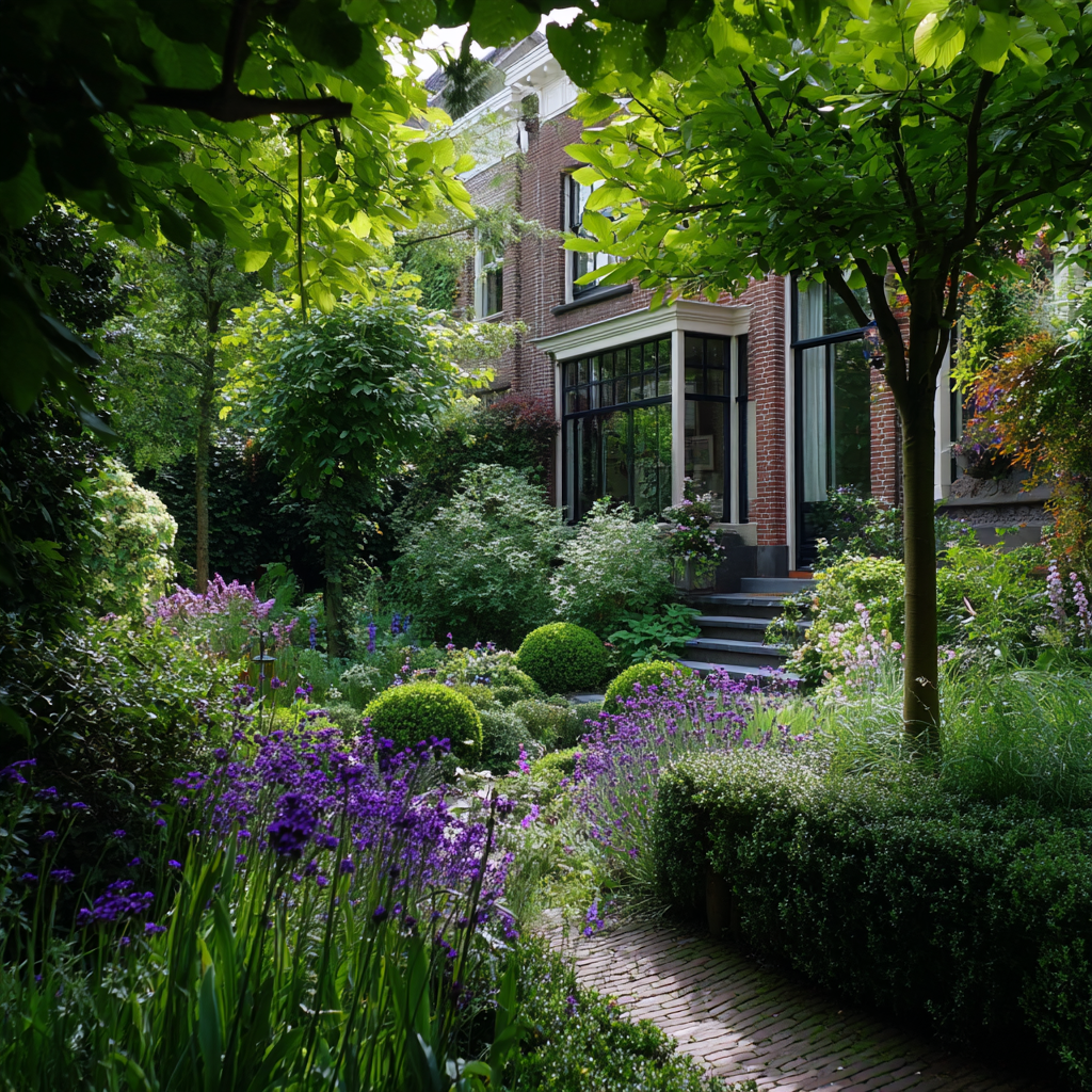 Tuin in Baltische stijl: minimalistisch en ontspannen