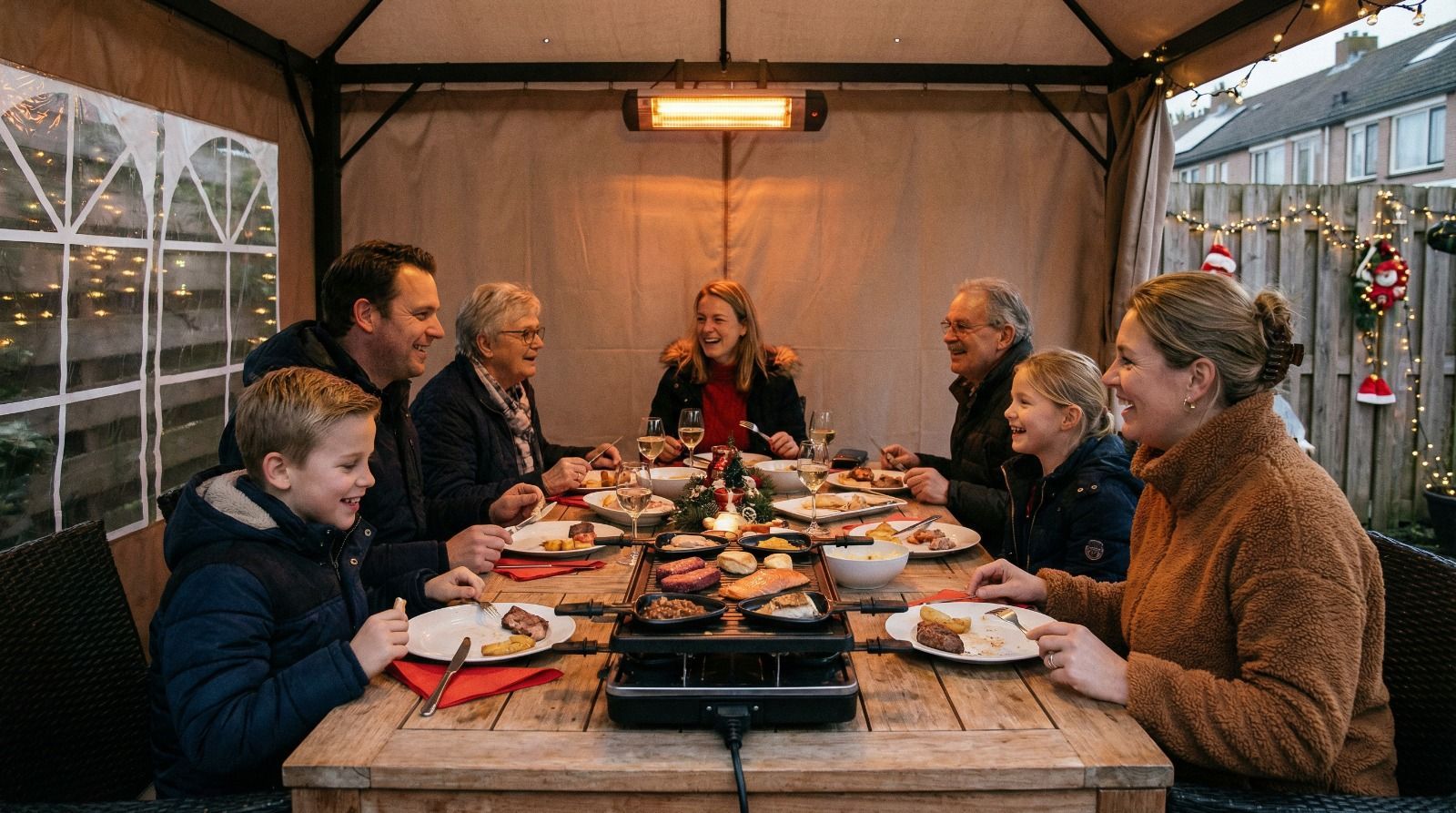 Vier op de tien Nederlanders gaan dit jaar gourmetten met kerst - steeds vaker in de buitenlucht