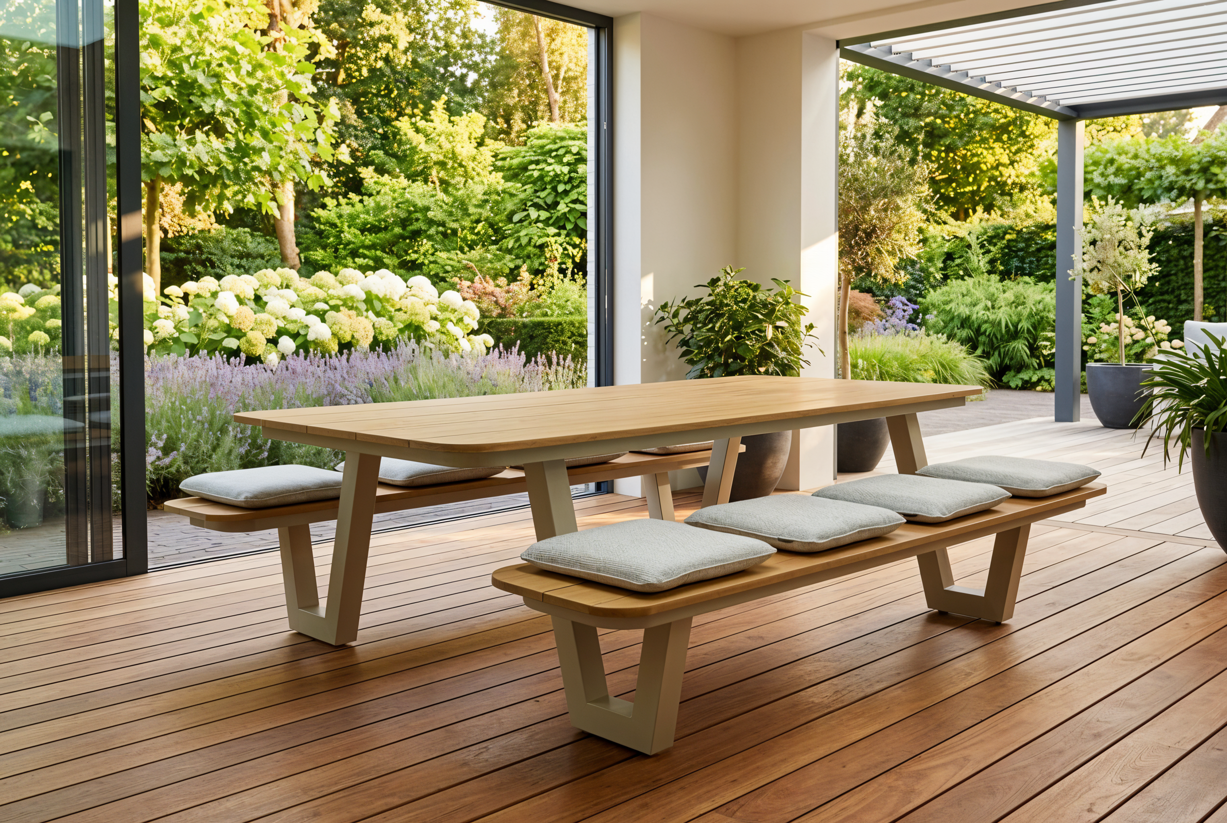 Polywood picknickset - vooraanzicht