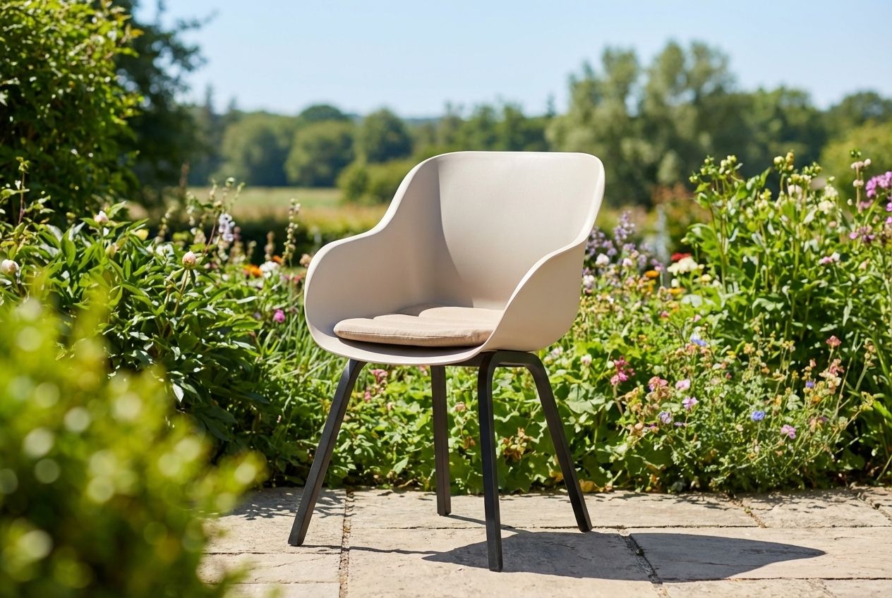 Kunststof tuinstoel - vooraanzicht