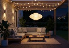 Zwarte beschermhoes voor tuintafel met stoelen, waterdichte afdekhoes voor tuinmeubelen