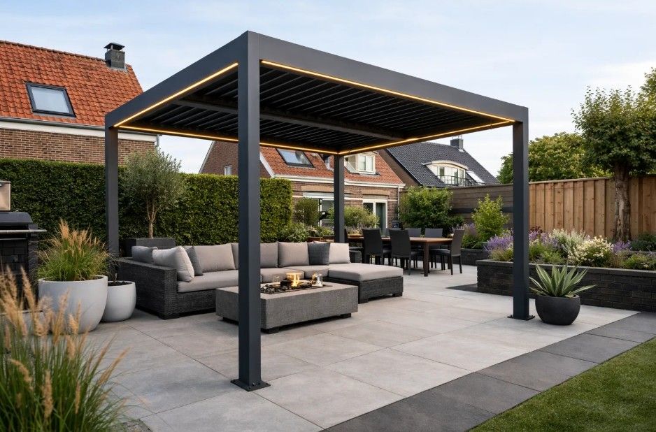 lamellen overkapping pergola