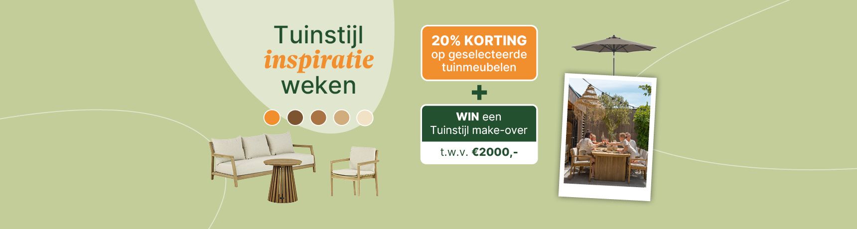 Tuinmeubel Inspiratie actie weken