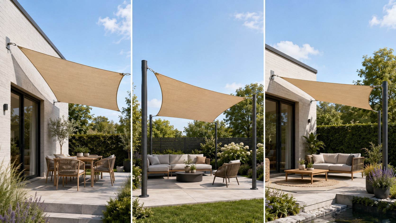 Schaduw in de tuin: parasol, doek of overkapping