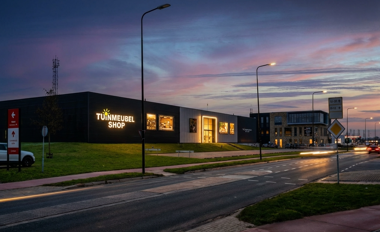 Vooraanzicht van Tuinmeubelshop Elst Experience Store