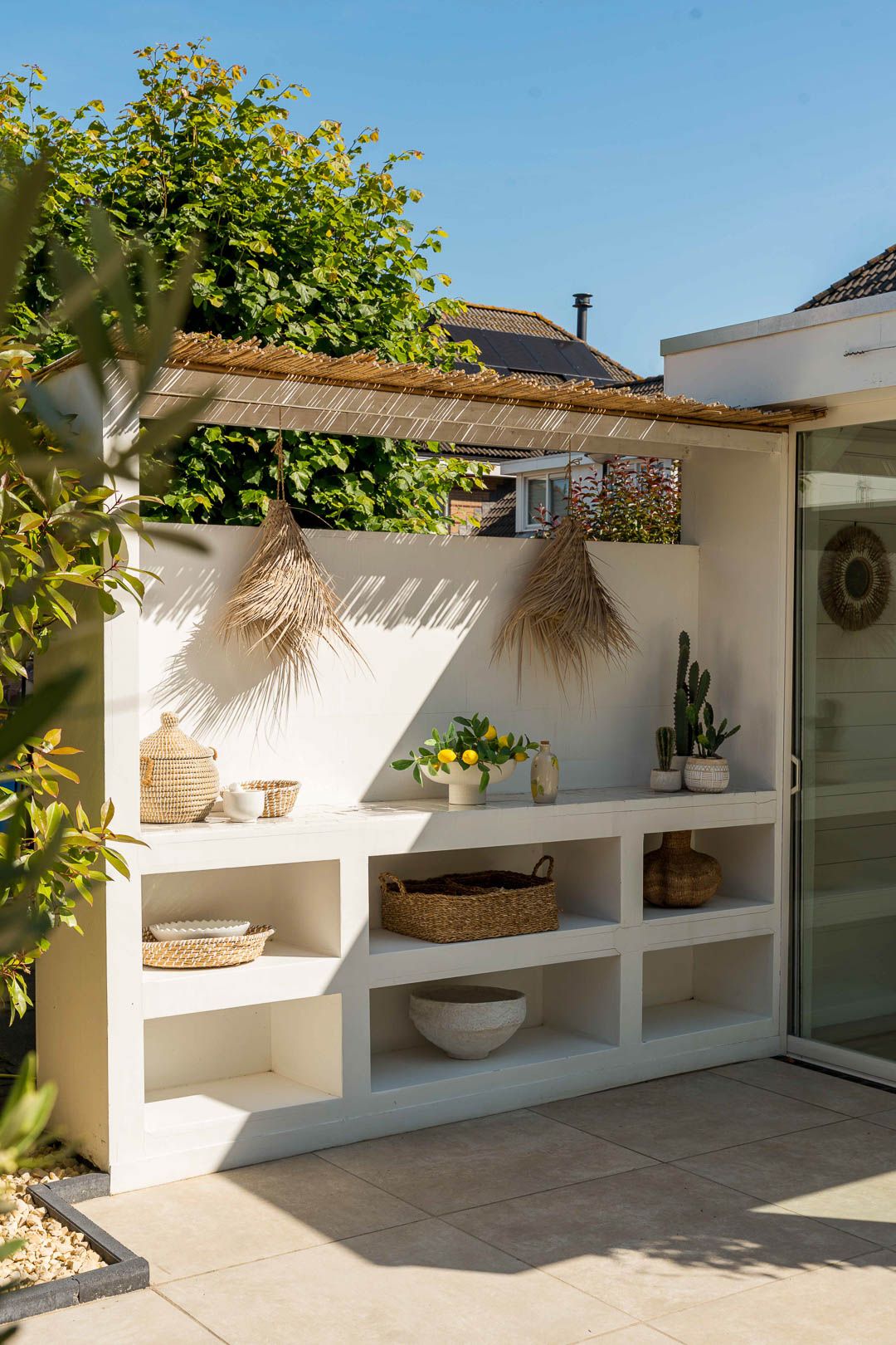 Foto van een buitenkeuken