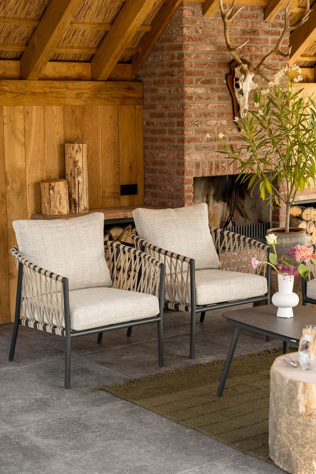 Landelijke tuinstoelen